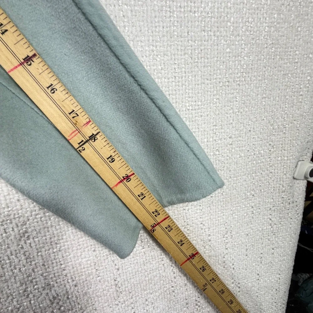 Jill Wool Blend Coat XL White Jade Collarless Snap Front NWT